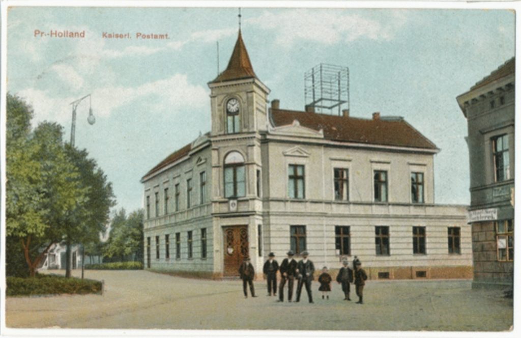 POCZTA KOLOR jagielly Zabytkowy Pasłęk