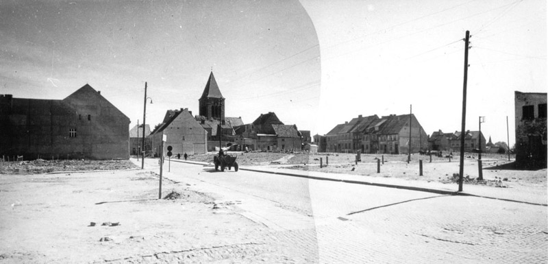 Ulica Krasickiego lata 50 Zabytkowy Pasłęk