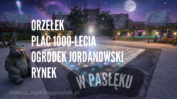 Paslek Plac 1000 lecia Zabytkowy Pasłęk Plac 1000 lecia